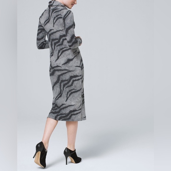 WHBM - Tiger-Print Cozy Sweater Dress (Will fit Size S/M) - Picture 3 of 10